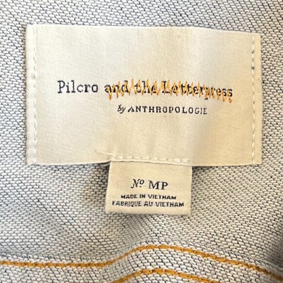 Anthropologie Pilcro & the Letterpress Denim Jacket NWOT - Picture 5 of 5